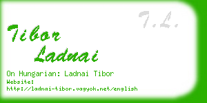 tibor ladnai business card